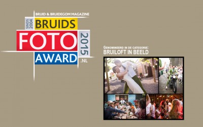 Genomineerd Bruidsfoto awards 2015!